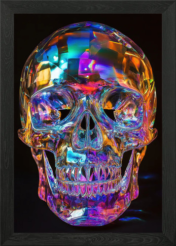 Holographic crystal skull - crystal,