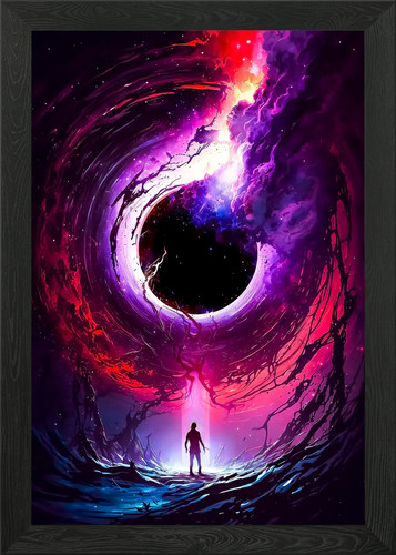 Hologram framed wall art - framed,