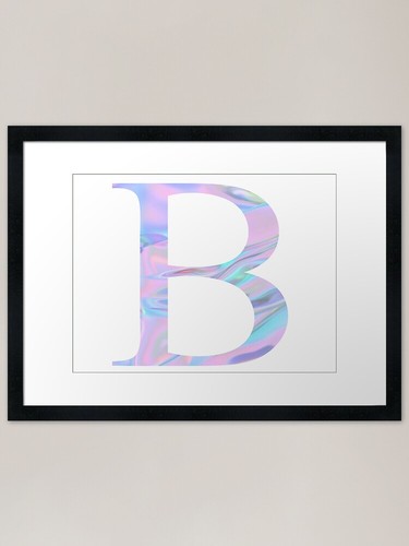 Beta holographic framed art - beta,
