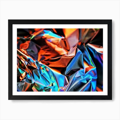 Holographic foil art print - art,