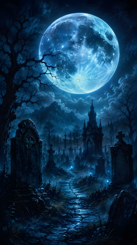 Full holographic gothic blue - full,