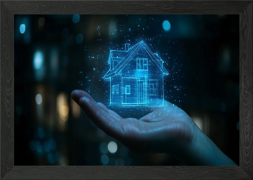 Holographic house hand - holographic,