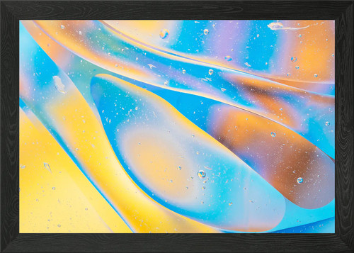 Holographic waves framed wall - waves,