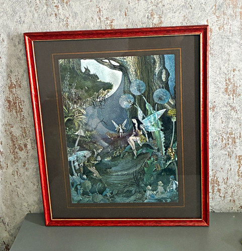 Framed fantasy fairy art print - fantasy,