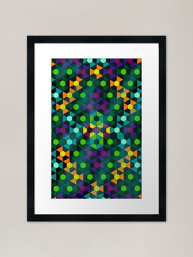 Holographic framed art - framed, print