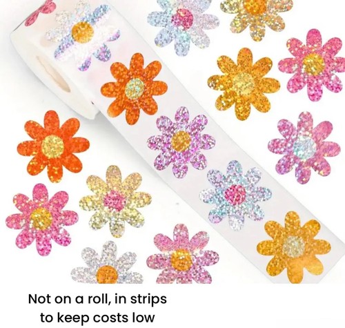 Flower craft stickers