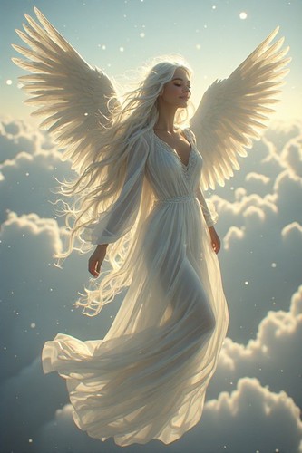 Full holographic angel wall - angel,
