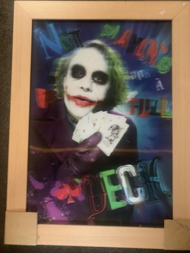 The joker holographic framed - the,